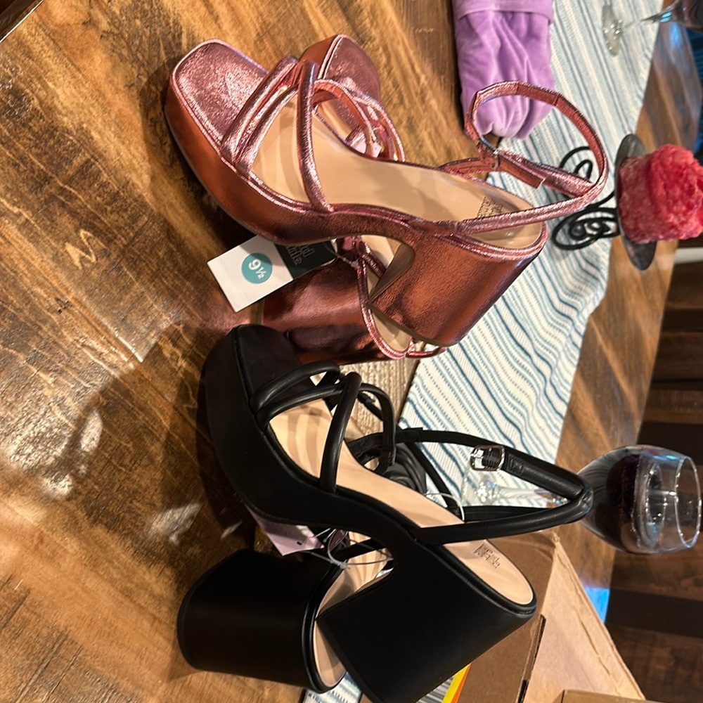 Two pairs of ladies sandals